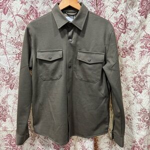 Denim & Flower Olive Green Shirt Jacket